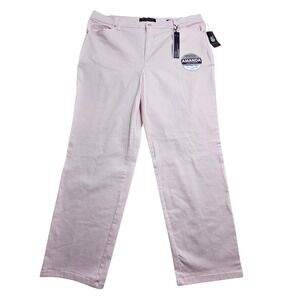 Gloria Vanderbilt Amanda Jeans Women 20W Pink‎ Tapered Leg Classic Rise NWT